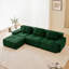 Canapé contemporain contemporain, canapé modulaire en forme de L moderne de 117 pouces, tissu en velours côtelé, assise profonde, repose-pieds mobile, conception capitonnée-1128461860