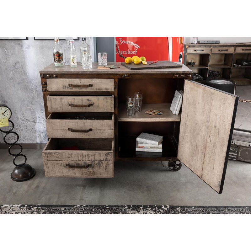 Heavy Industry 120cm Sideboard, Brown