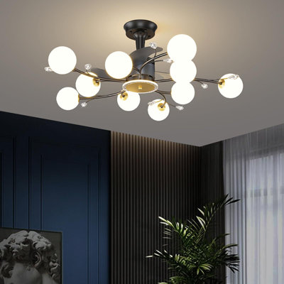 Ventilateur de plafond 39 po avec 10 lumières DEL Arcibaldo