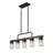 Kitchen Island Lighting Farmhouse Linear Chandelier for Dining Room Hanging Light Fixture