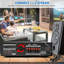 Amplificateur hybride Bluetooth à 6 canaux Pyle - Récepteur amplificateur de puissance stéréo pour montage audio en rack 1 600 W avec radio, USB / auxiliaire / ACR / micro, HD / Opt / Coax, AC-3, entrées DVD, égaliseur 10 bandes double - Prea90WBT
