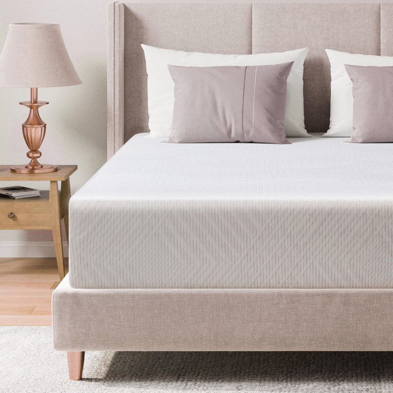 Matelas dans une boîte, mousse à mémoire de forme vert moyen, matelas de 8 pouces pour lit plateforme, Double