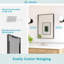 Miroir de salle de bain rectangulaire en aluminium avec verre trempé HD, miroir mural français-134587117-134587126