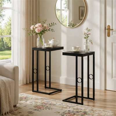 Ensemble de 2 tables de bout
