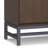 Banting 58"W Solid Wood Modern Industrial 3-Door Sideboard Buffet with Adjustable Shelves and Metal Base-1986787220