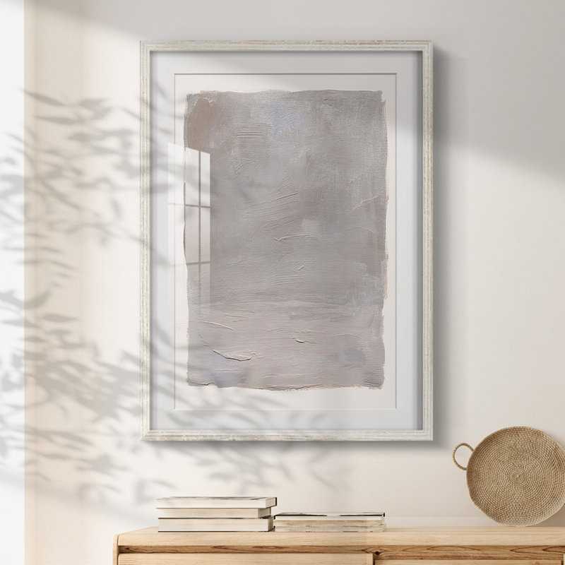 Béton paysage II - impression encadrée, H 28,5 po x l 20,5 po, Blanc