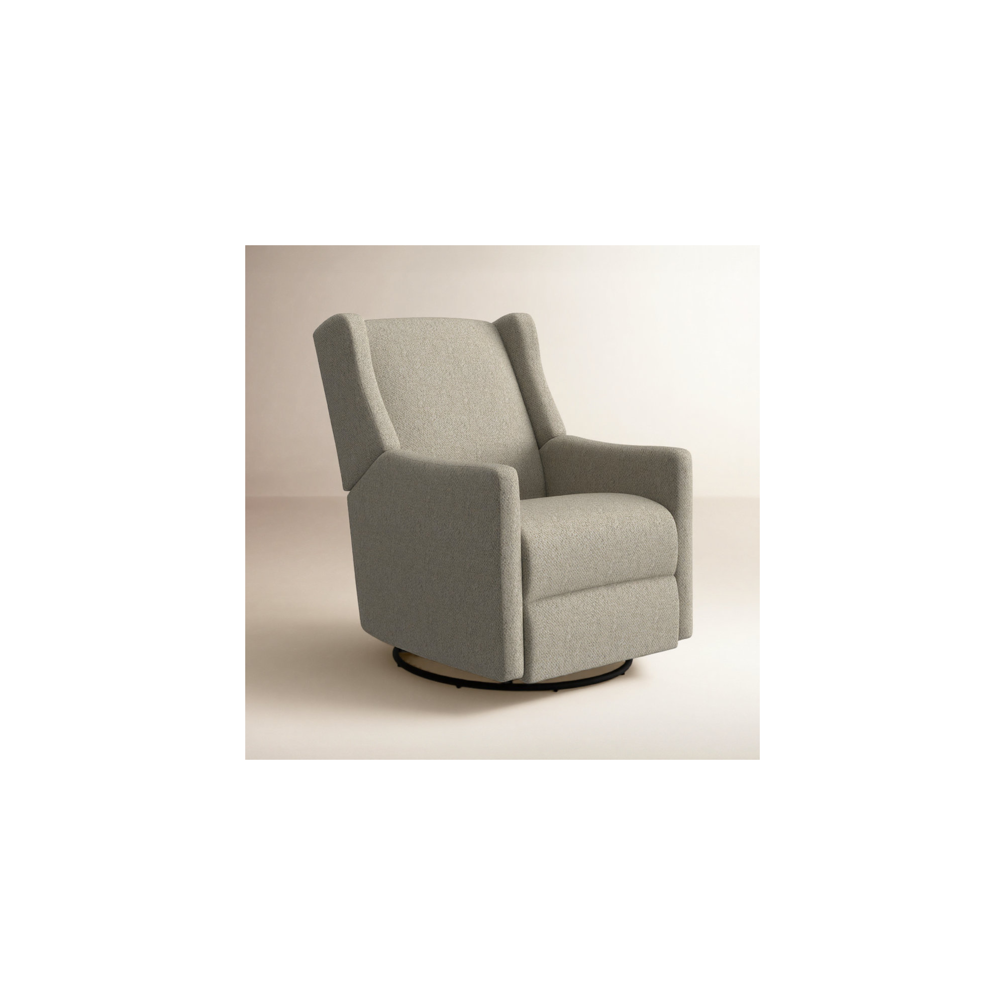 Andrina Manual Recliner, Cherie Silver Performance Boucle
