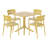 4-Person Outdoor Square Dining Set-160838569