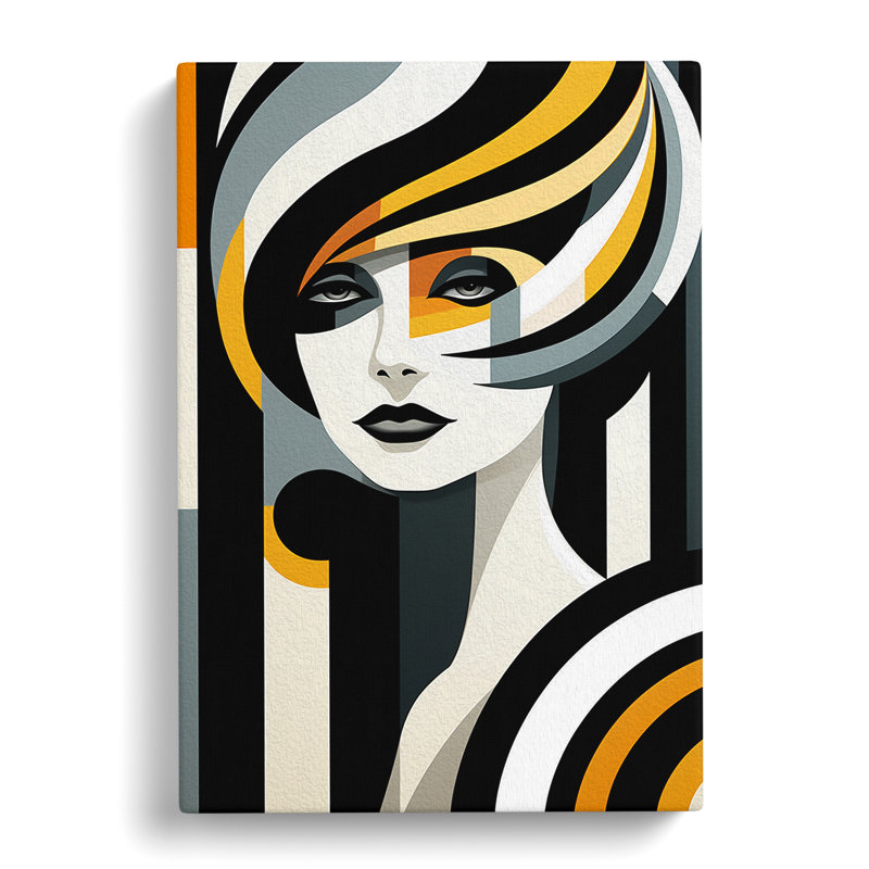 Woman Op No.2 - Wrapped Canvas, 76cm H x 50cm W x 3cm D