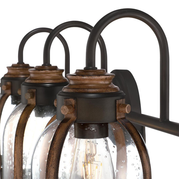 Longshore Tides Gzifa 3 - Light Dimmable Oil Rubbed Bronze & Barnwood ...