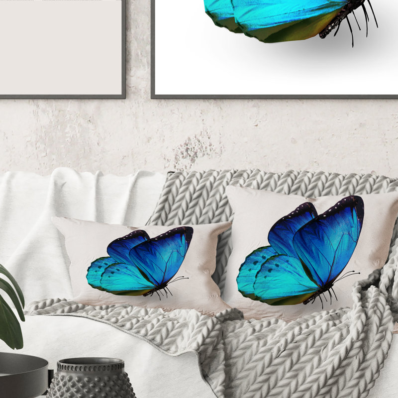 Vibrant Butterfly Rectangular Pillow Cover & Insert