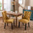 Tufted Solid Wood Velvet Upholstered Dining Chair-883621106