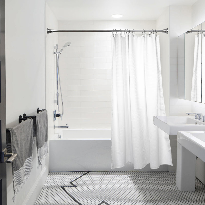 Crochets de rideau de douche Utopia, Chrome