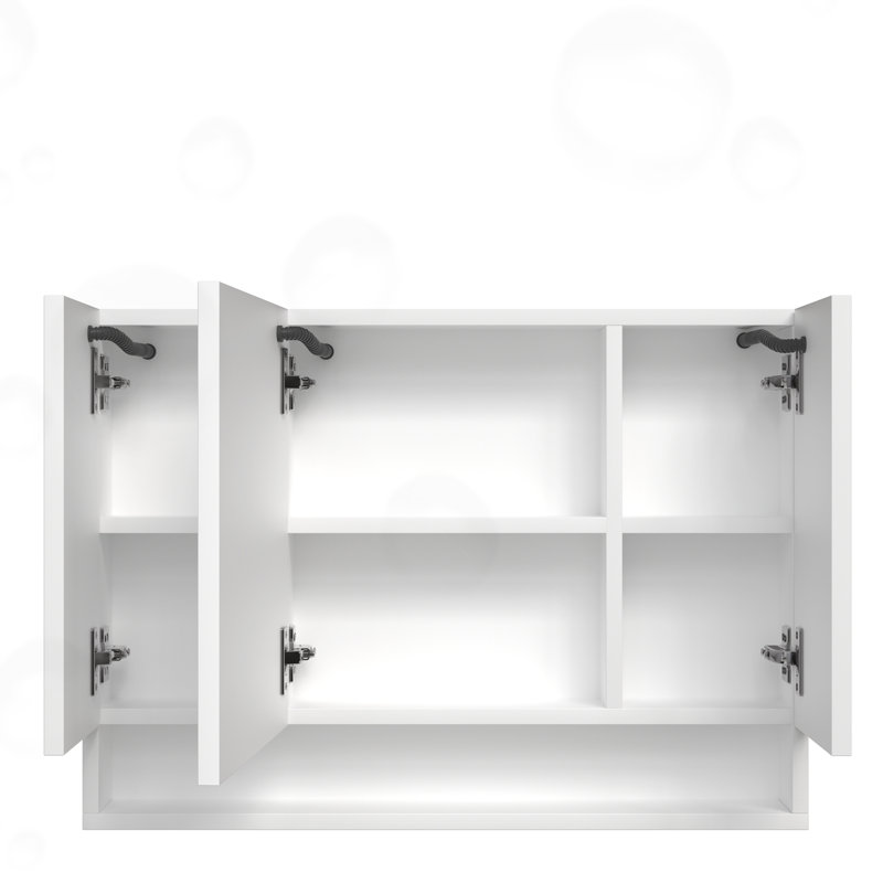 Modern LED Bathroom Cabinet with Multilevel Storage