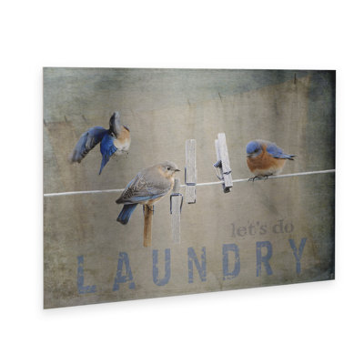 " Laundry Day Bluebirds " by Jai Johnson