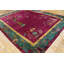 Tapis mauve antique en laine Art déco