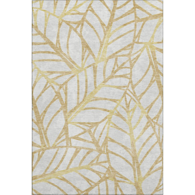 Premium Machine Washable Lisse Gold Rug