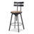 Industrial-Style Height-Adjustable Bar Stool