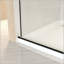 Porte de douche sans cadre 56-60 x 76 - verre 8 mm, cadre en acier inoxydable