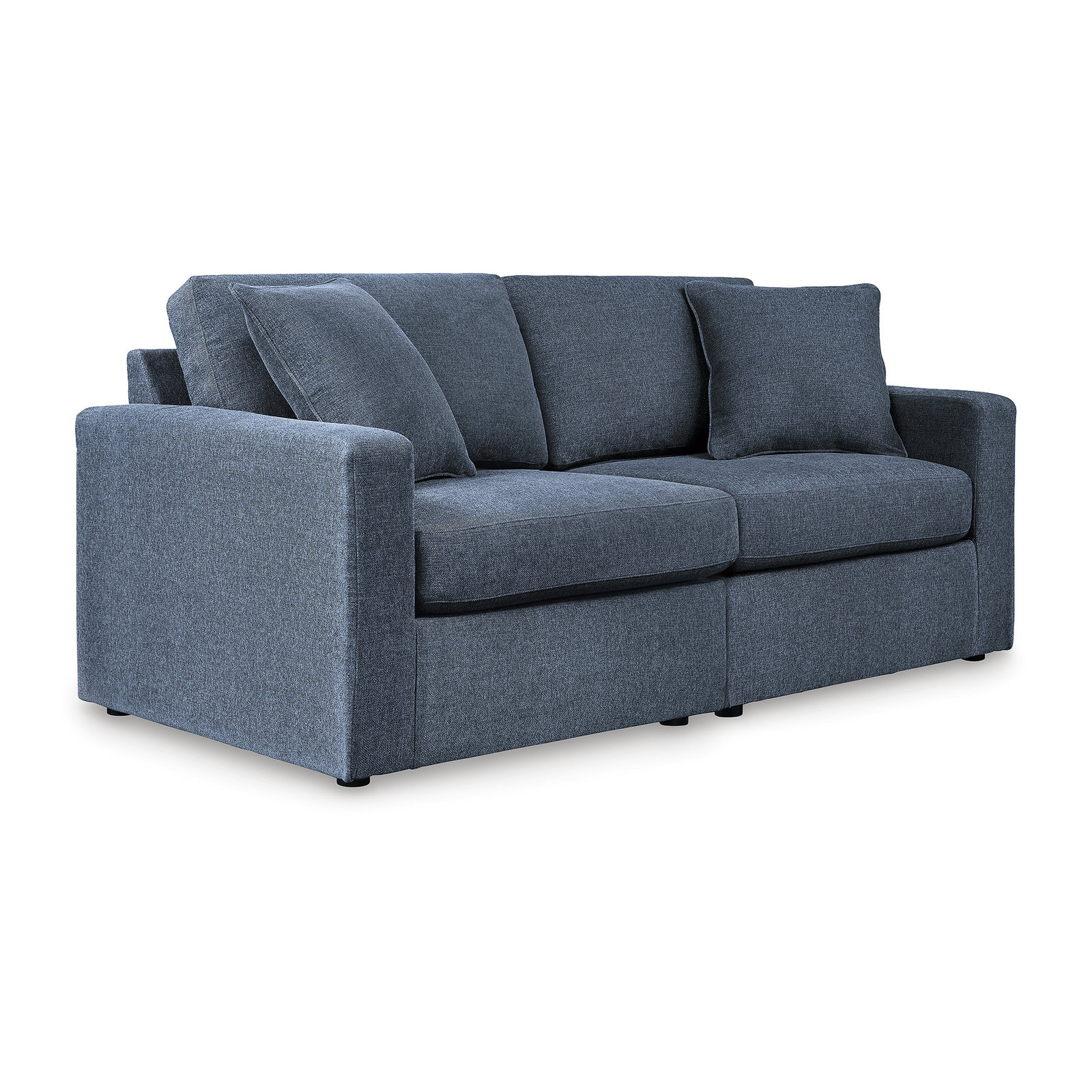 76" Modular Loveseat, Blue