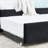 Black Velvet Full Size Upholstered Bed With Trundle, Comfortable Back And , Vertical Stripe Design, Great For Office Living Room, Easy Assembly, Eucalyptus Frame Daybed In Pattern A Contemporary