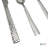 Elyon Hammered Reflective Silver 60-piece Flatware Set, Stainless Steel, Service For 12