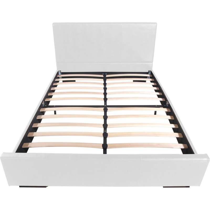  Abbey Platform Bed, White, King