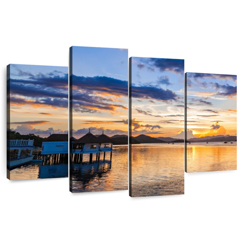 Gillard Coron Beach Sunset, H 22 po x l 36 po