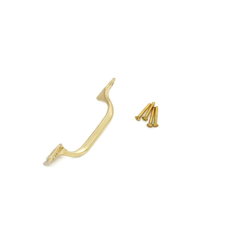 Unlacquered Brass Window Bar Sash Lift, 4 19/50"
