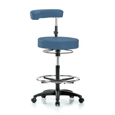 Tabouret à hauteur réglable avec accoudoir et repose-pieds