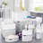 Creative Scents Mirror Damask Toothbrush Holder