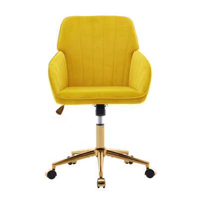 Adjustable Office Chair, Armchair, Swivel Chair With Metal Base