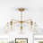 Royelle 35" W 5-Light Dimmable Sputnik Chandelier with Glass Shades -240444017