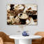 Morning Coffee Espresso, sépia, cuisine et cuisson, photographie, art mural moderne-98161252