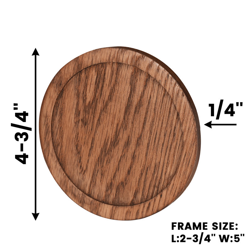 Consdan Cup Coasters, for Drinks, États-Unis, bois franc, tasse en bois, Chêne