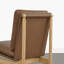 Chaise rembourrée en bois massif avec finition naturelle-596012556