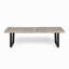 Metal/Solid Wood Outdoor Bench