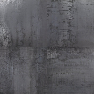 Carreau de mur et de plancher en alliage de porcelaine métallique 24 po x 24 po Alloy (15,49 pieds carrés / boîte)