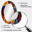Music In Color III - Grand miroir mural ovale sur métal-602548924