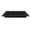 Évent à registre de plancher en aluminium à grille de plancher en aluminium 10 po x 16 po noir