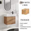 Meuble-lavabo simple 24 po avec plateau en résine-112863067