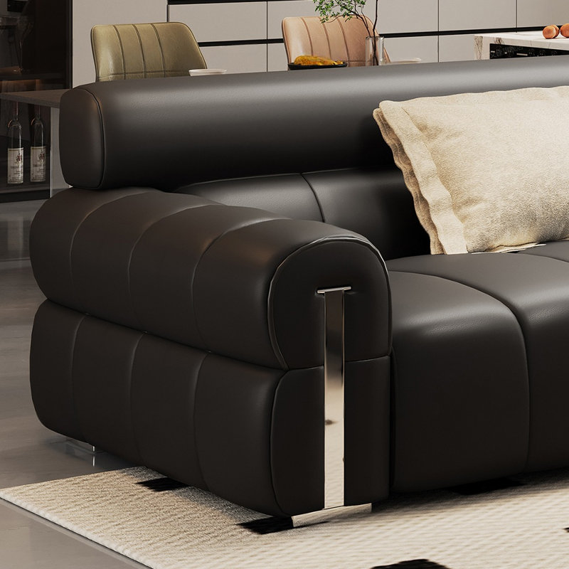 Canapé moderne avec touches pour piano, H 32,67 po x l 141 po x P 39,37 po