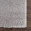Tapis gris en polyester tissé à la main de couleur unie Francique-1114747660