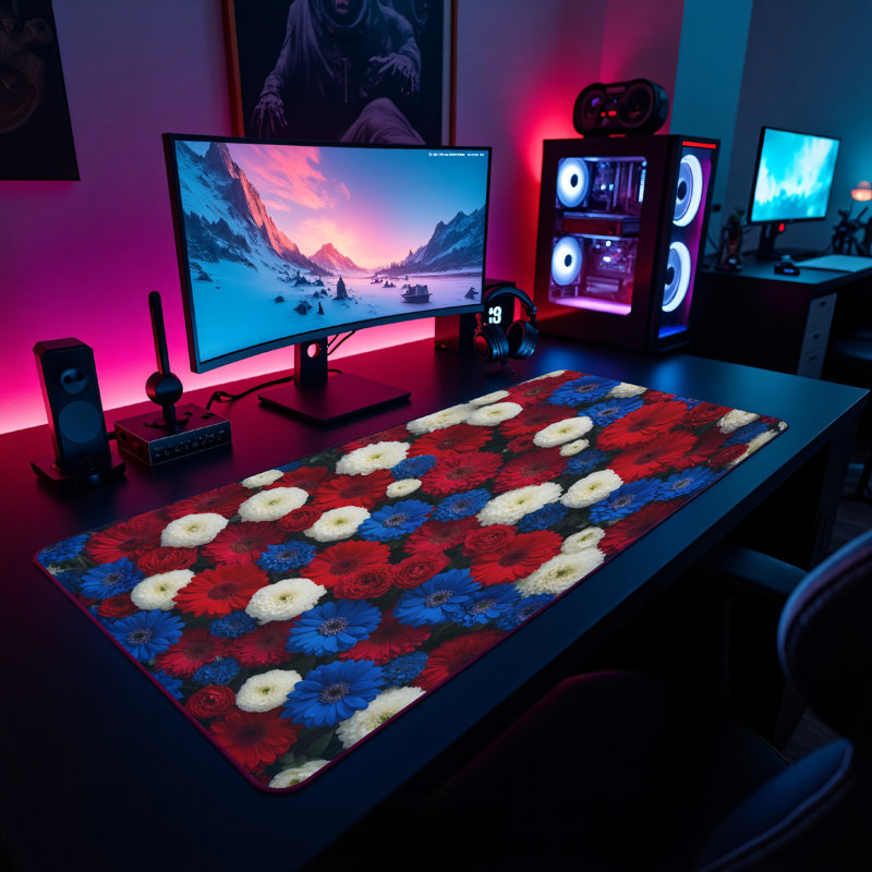 Polyester Desk Pad, 14.4x12.1