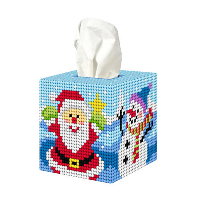 Ensemble de point de croix de père Noël et bonhomme de neige Winter Time par Orchidea