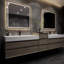 Meuble-lavabo mural double 114 po Albizu-69316027