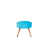 100% polyester turquoise est en rupture de stock