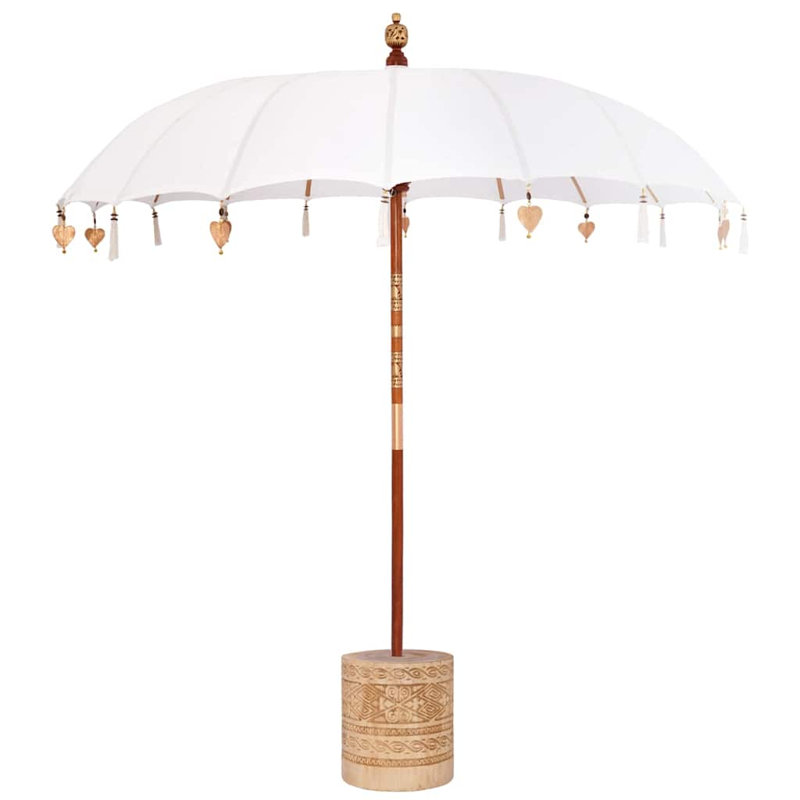 Balcony Parasol with Manual Lift, 250 cm H x 220 cm W x 220 cm D