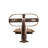 Rustic Lodge Steel Candle Wall Light