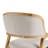 Benedict Mid-Century Modern Curved Upholstered Dining Chairs with Rubberwood Legs-1877958237